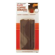 Tops Fitz-All Plastic Coffee Stirrers Brown 55721